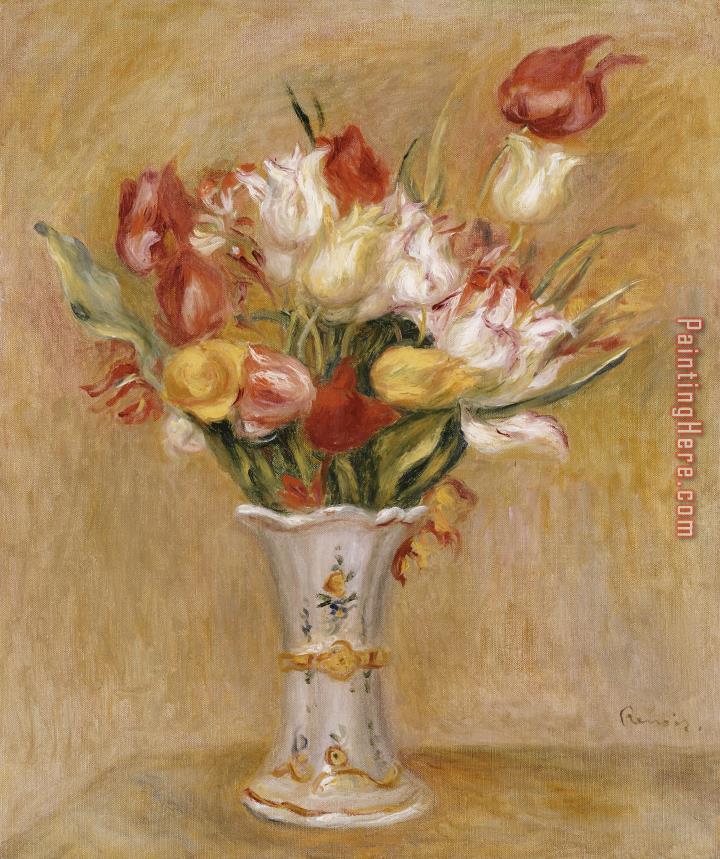 Pierre Auguste Renoir Tulips